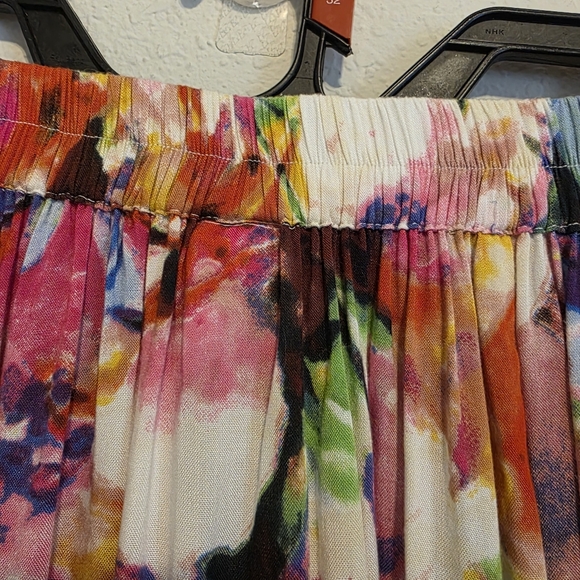 VTG Boca Bay Midi Skirt Cottage-Core Watercolor Fairy Festival Boho Women's PM - Picture 5 of 9